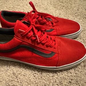 Vans Authentic Old School, Red and Black, Men's Sz. 13